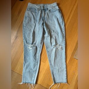 Old Navy Light Blue Distressed Boyfriend Jeans